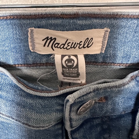 Madewell Kick Out Jeans Women's 26 Blue Stretch Denim Mid Rise Bootcut Pant - Picture 11 of 12
